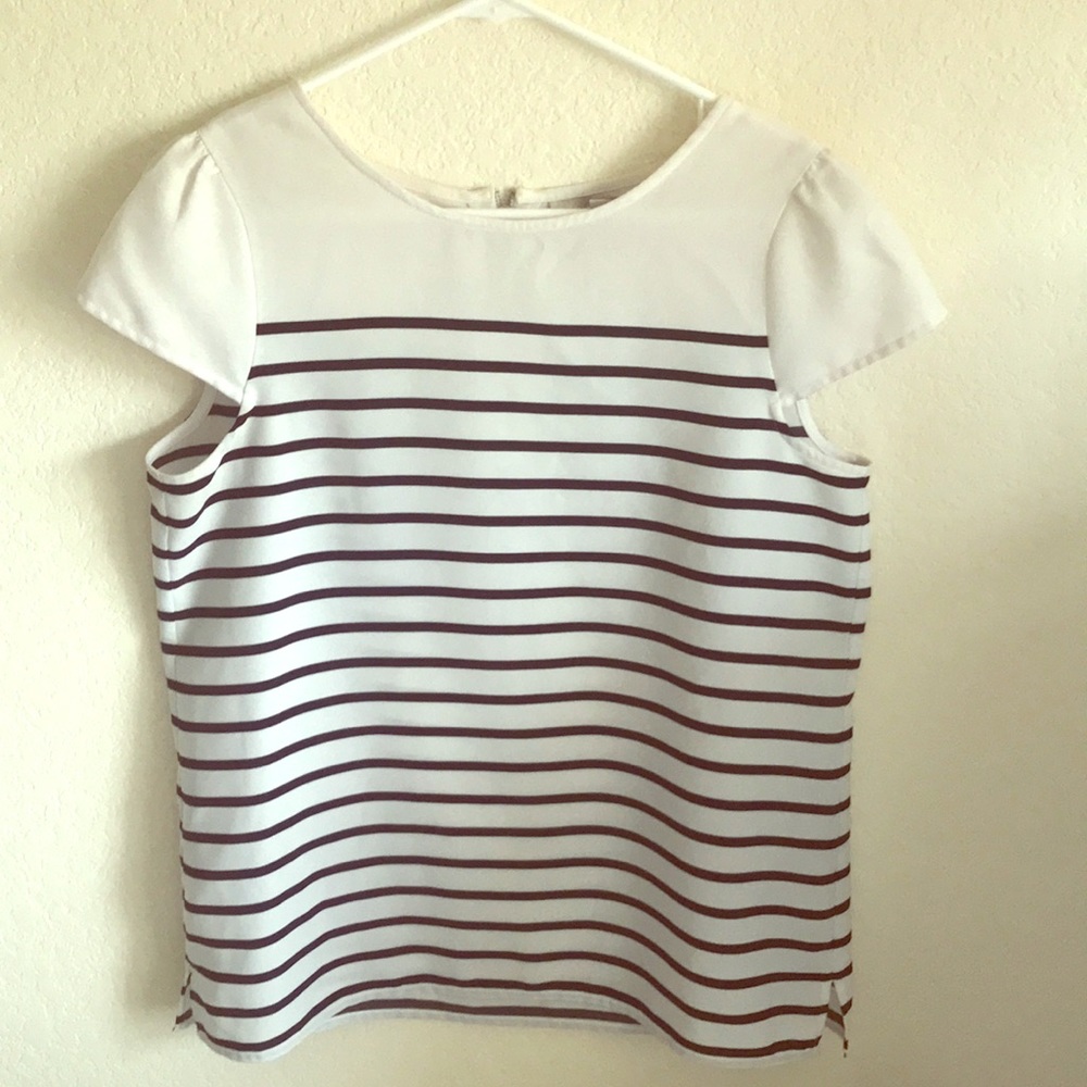 Loft Striped Top Sz M
